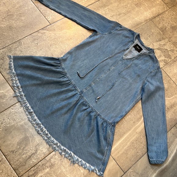 Rails Denim Fray Hem Dress - Picture 6 of 12